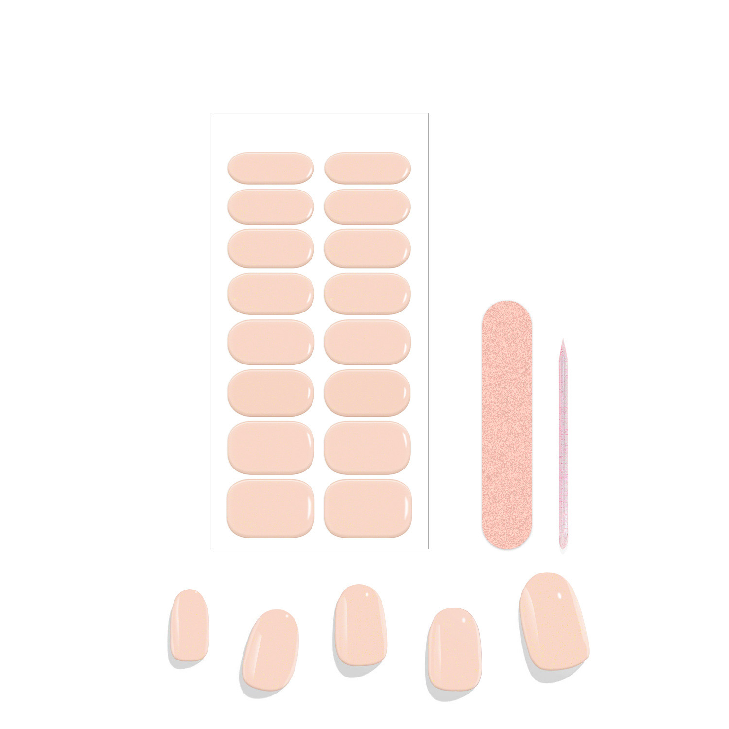 Solid Color Glitter UV Nail Wraps - Image 8