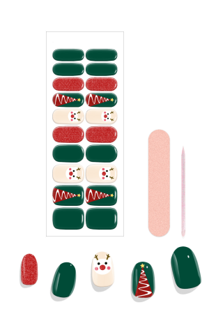 Shining Christmas Tree Nail Wraps