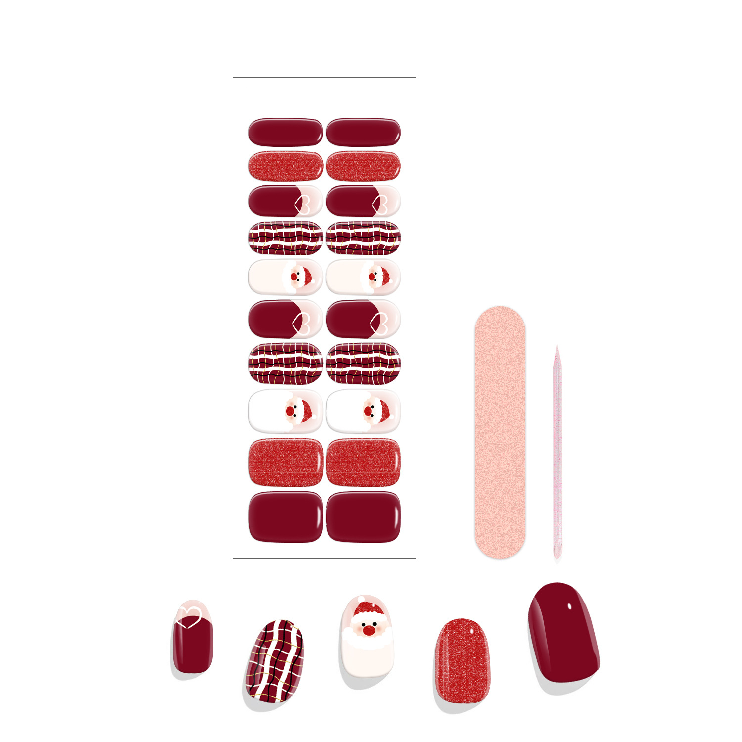 Santa Claus Nail Wraps