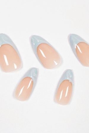 French Ocean Variations Press on Nails