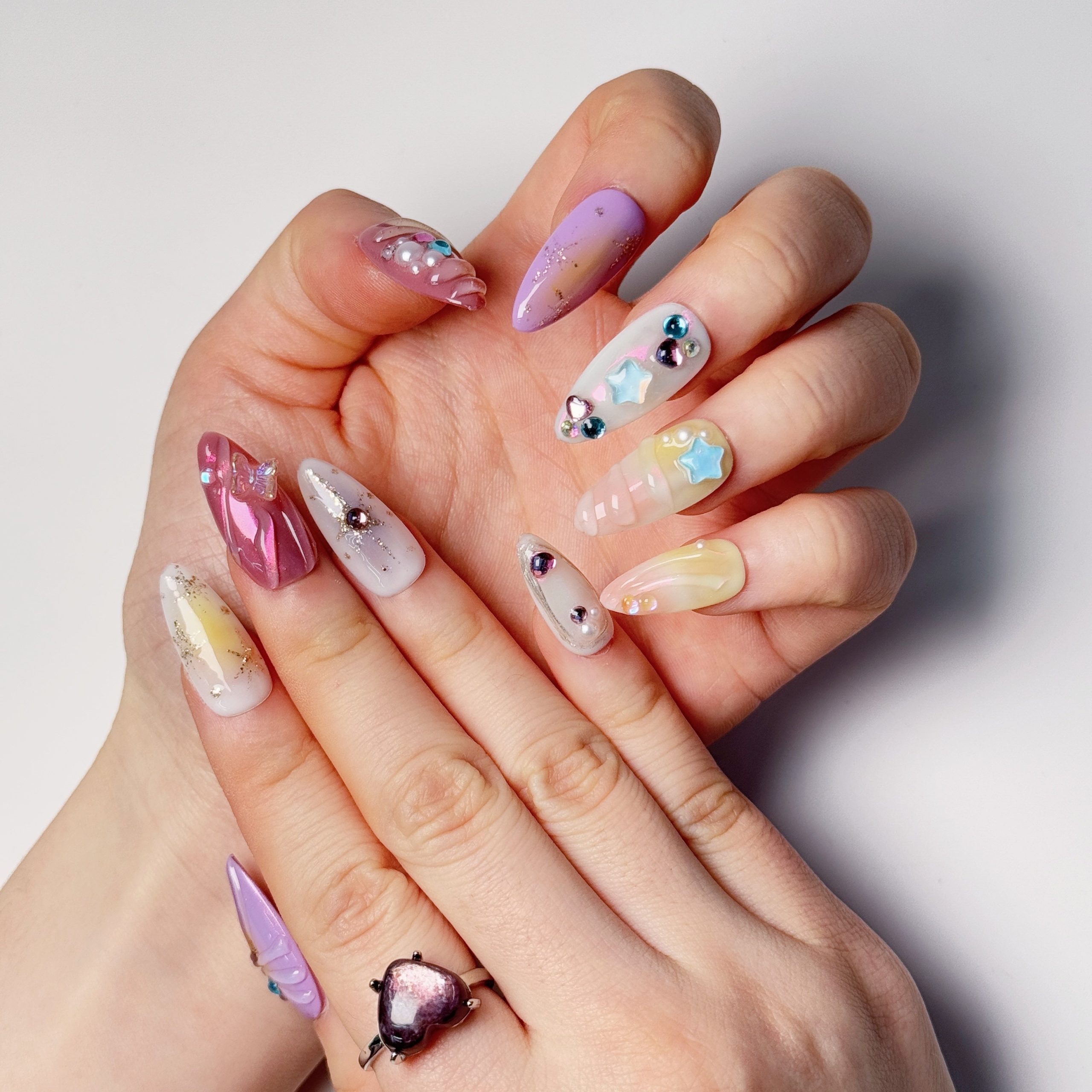 Dreamy Ocean Star Press on Nails - Image 3