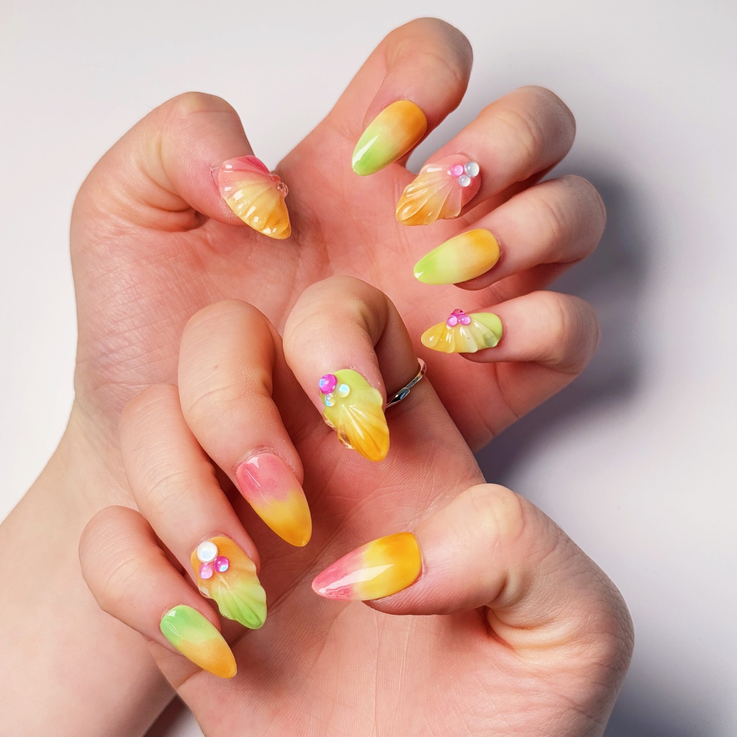 Tropical Fruits Press on Nails - Image 4