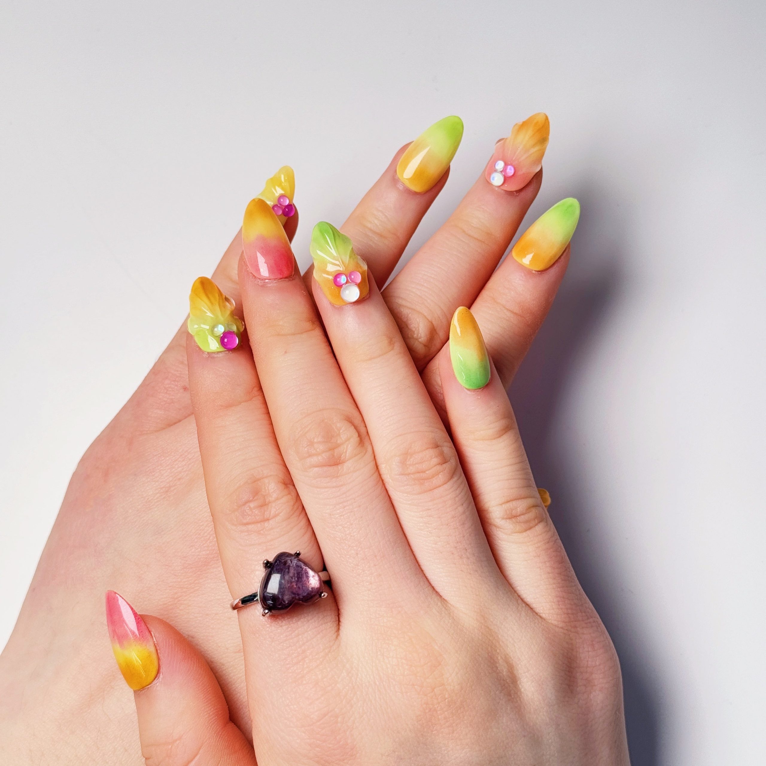 Tropical Fruits Press on Nails - Image 8