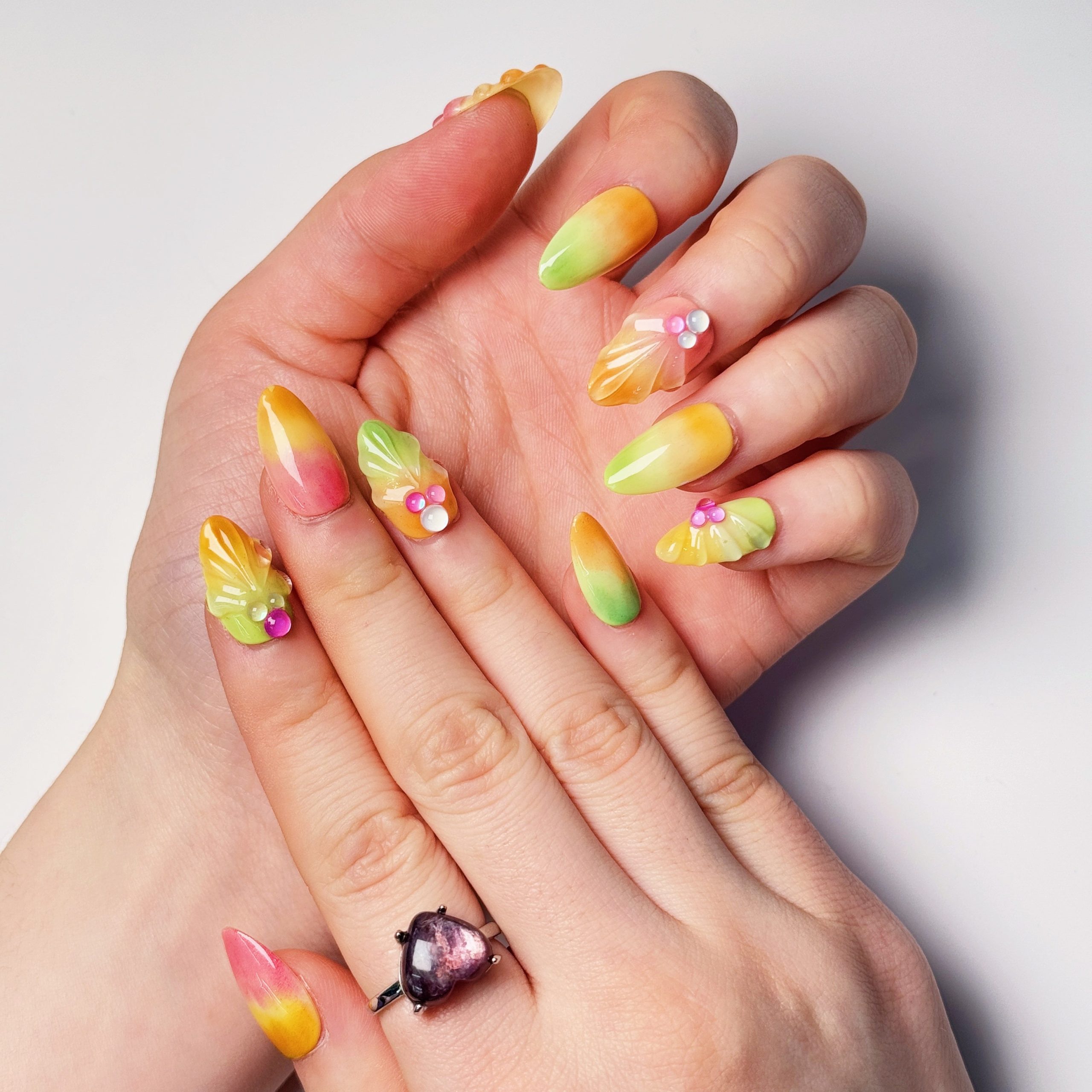 Tropical Fruits Press on Nails - Image 3