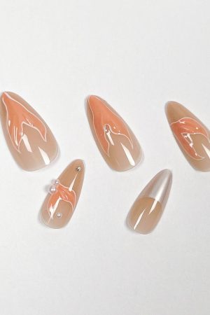Fishtail Dream Press on Nails