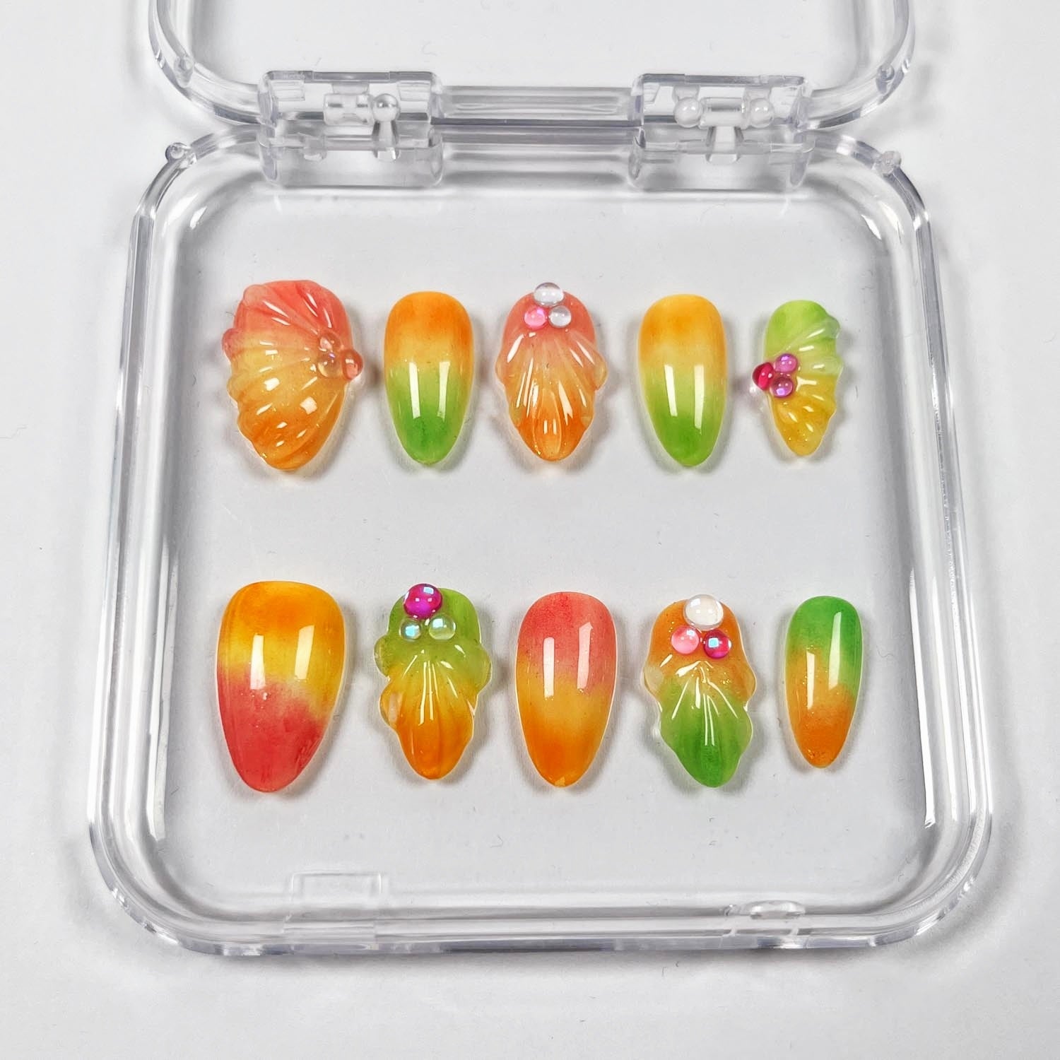 Tropical Fruits Press on Nails - Image 6