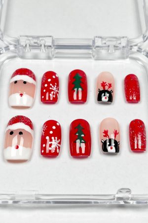 Santa Claus Press on Nails