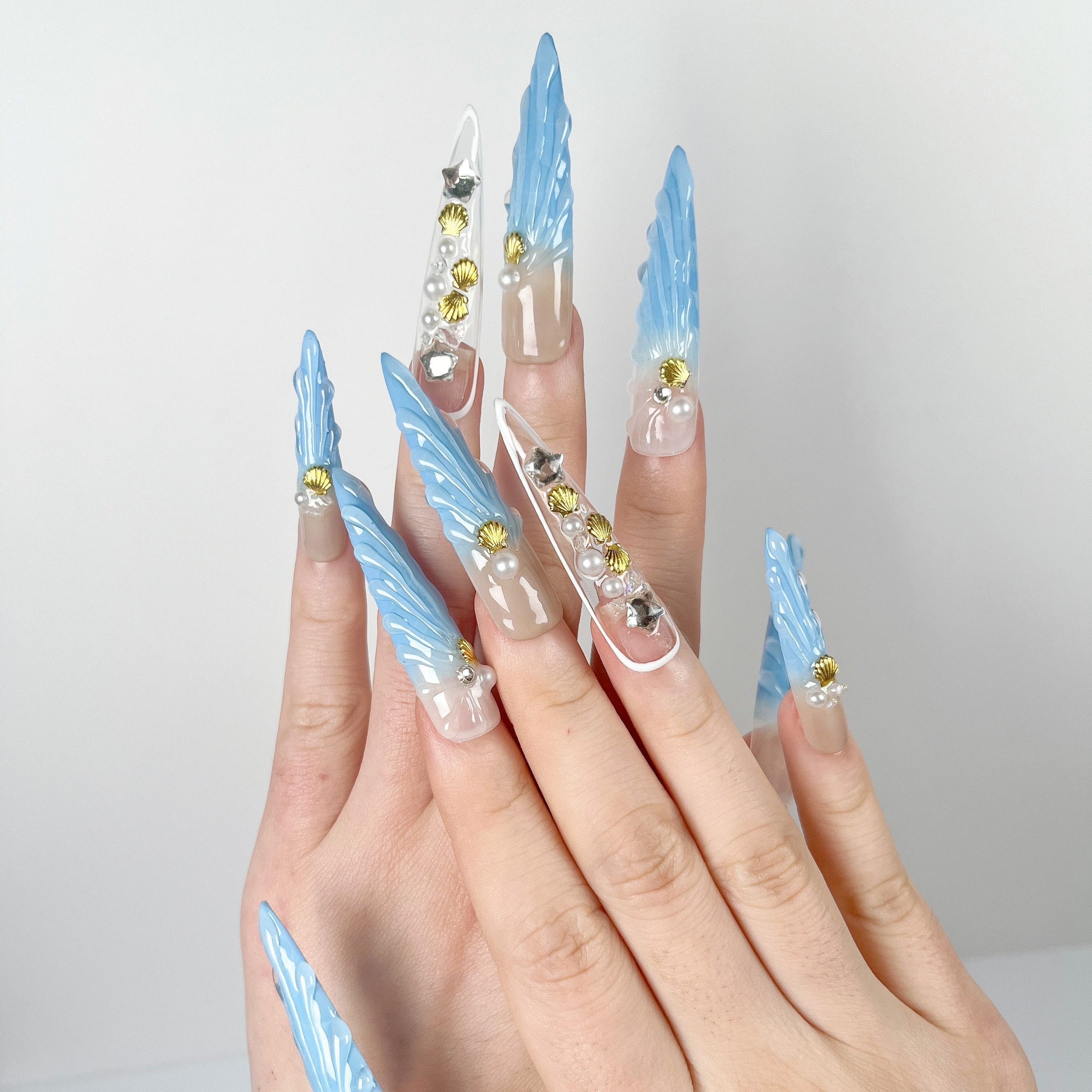 Blue Sea Song Press-On Nails - Image 2