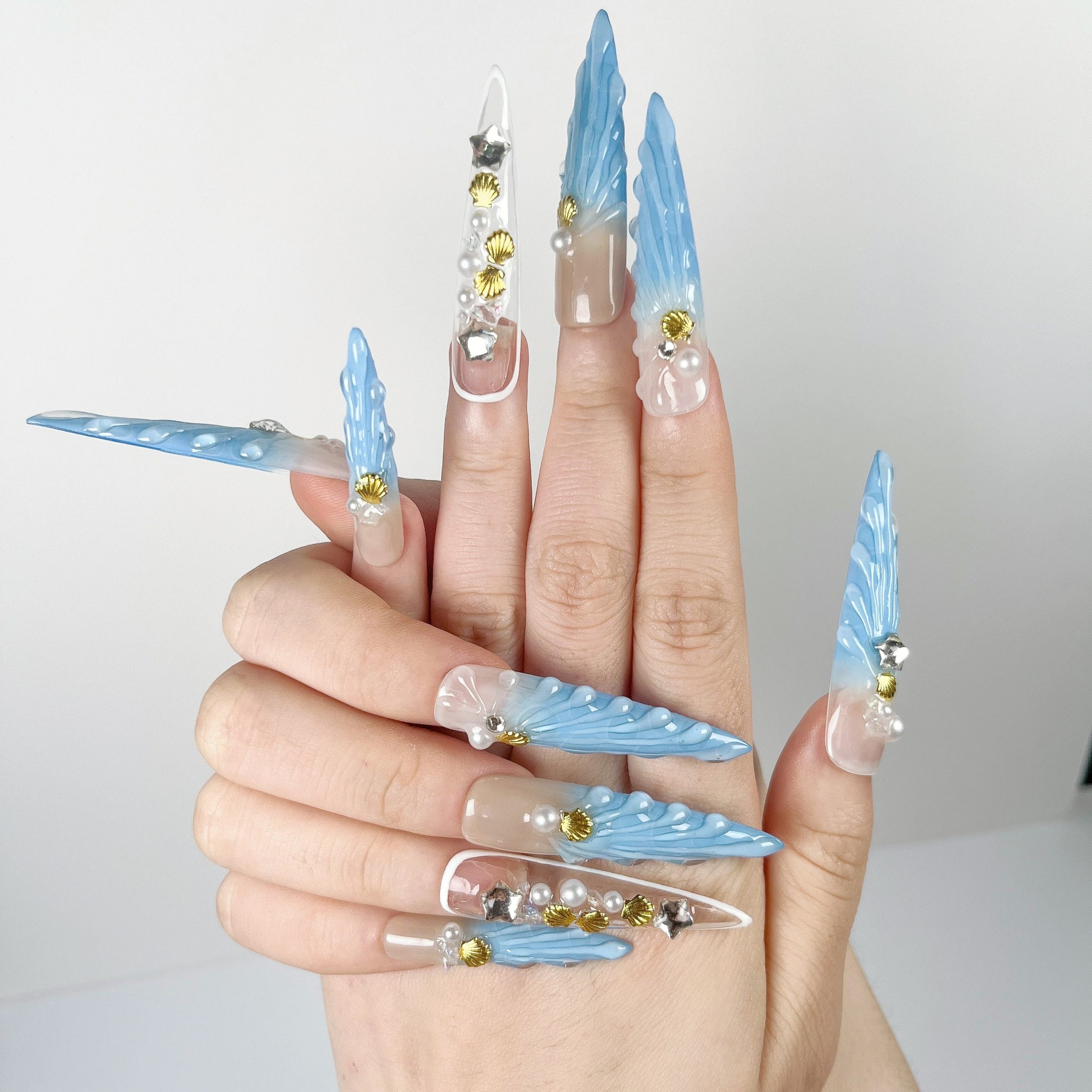 Blue Sea Song Press-On Nails - Image 3