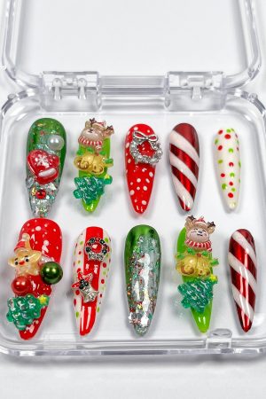 Merry Christmas Press on Nails