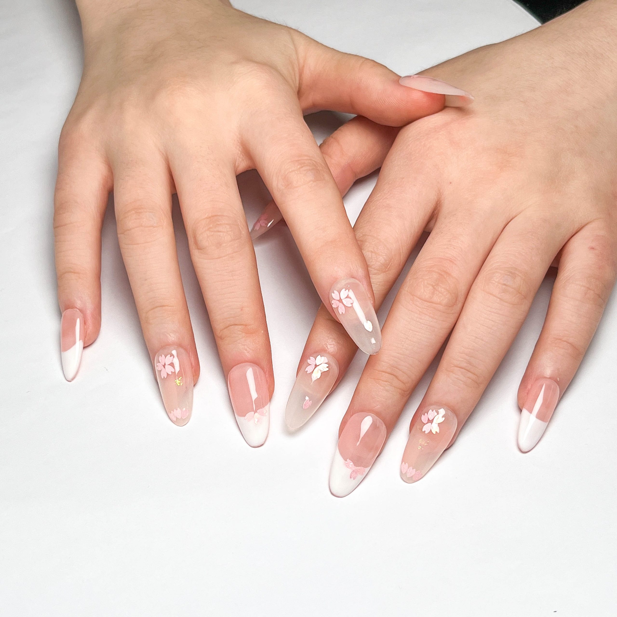 Pink Cherry Blossom Press-on Nails - Image 5