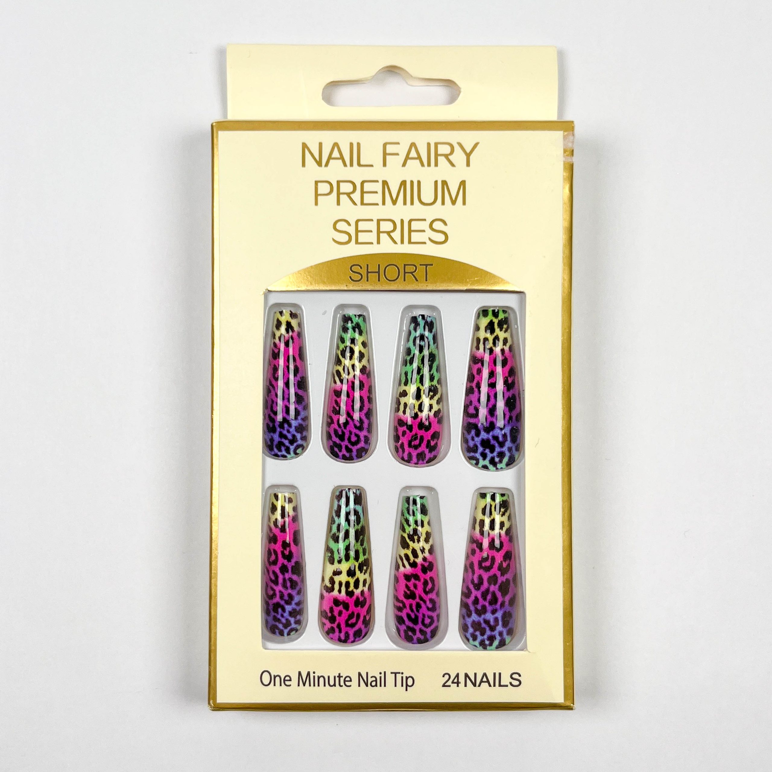 Colorful Leopard Print Press-on Nails - Image 2