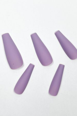 Grayish Purple Press-on Nails
