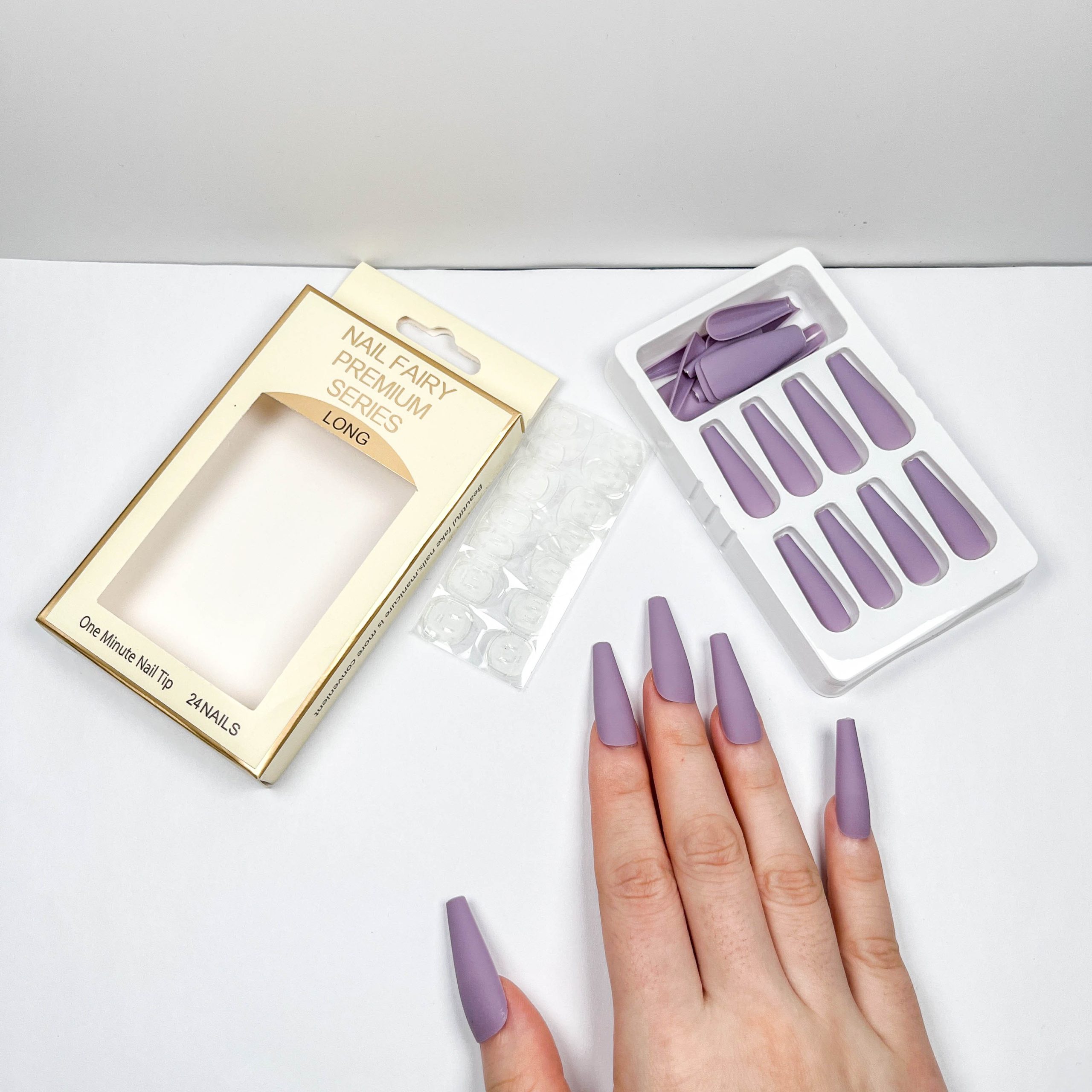 Grayish Purple Press-on Nails - Image 3