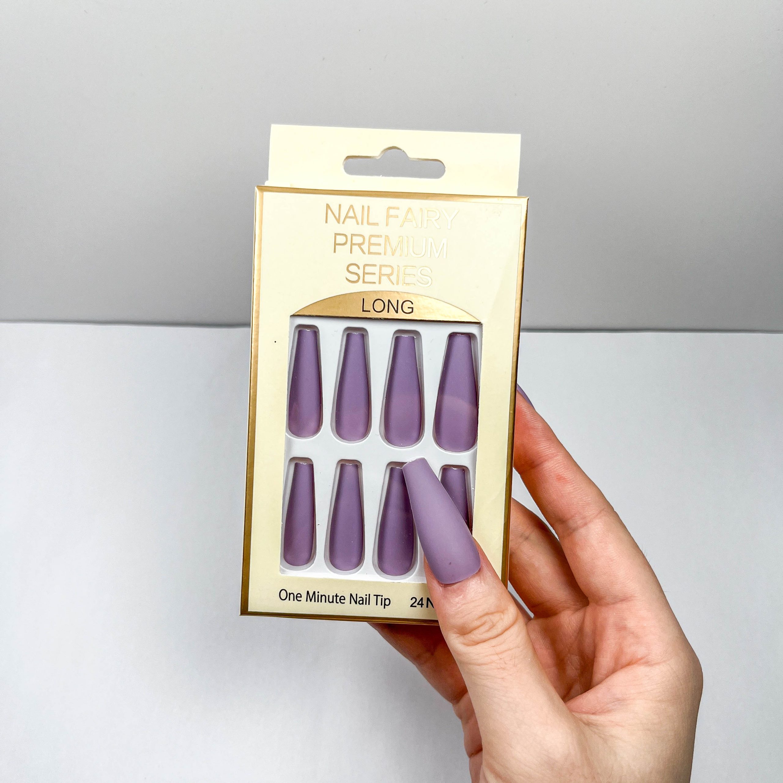 Grayish Purple Press-on Nails - Image 5