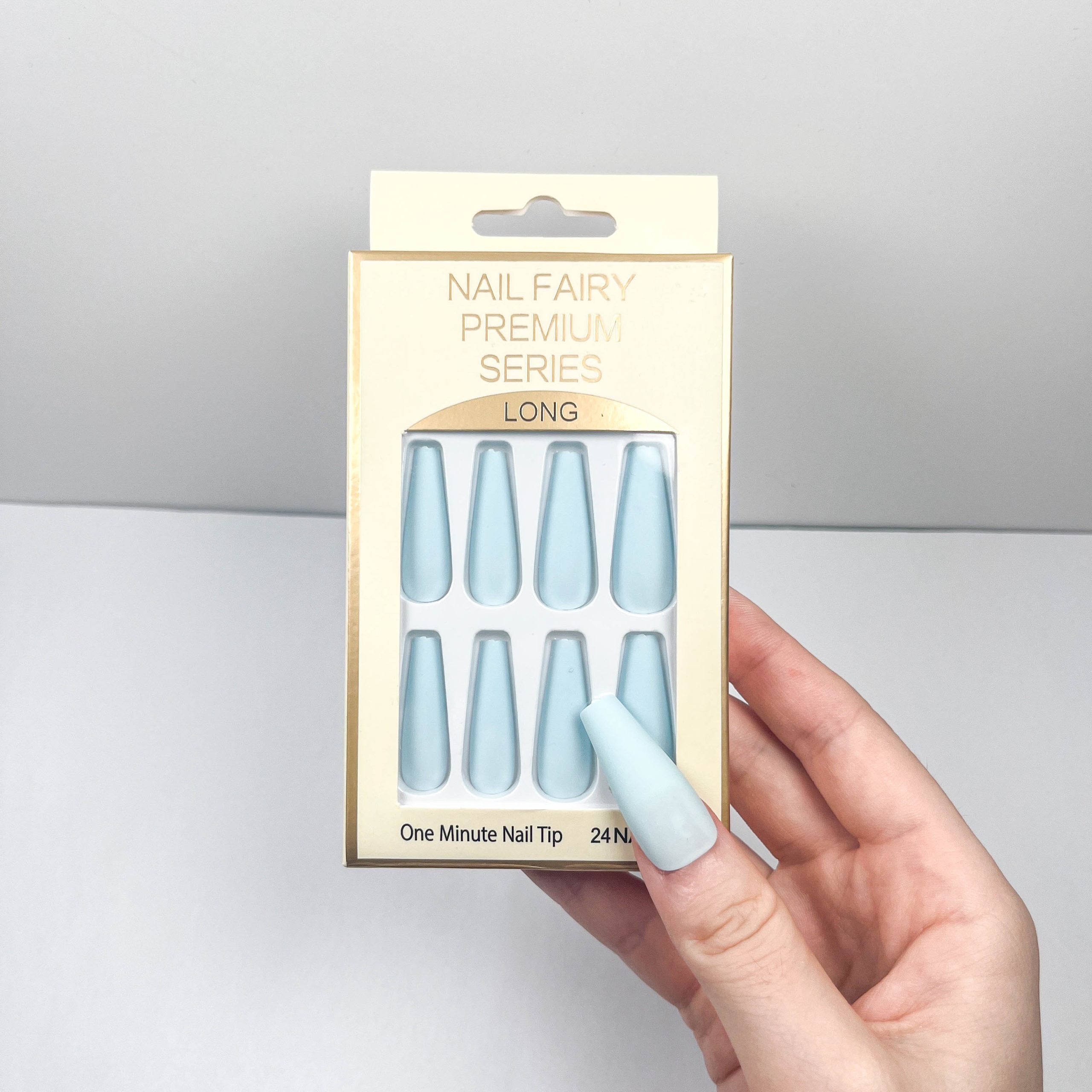 Light Blue Press-on Nails - Image 5