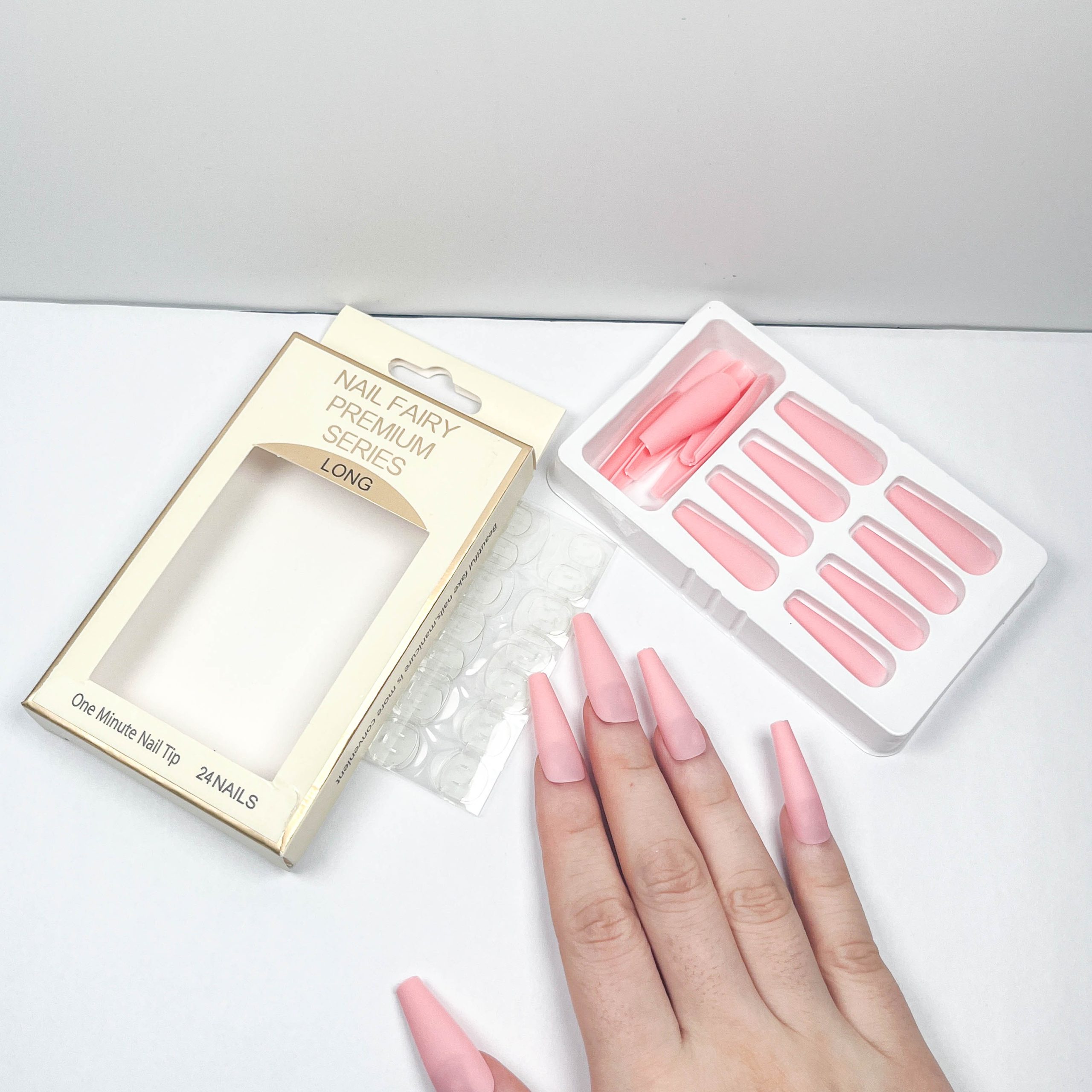 Bright Pink Press-on Nails - Image 2