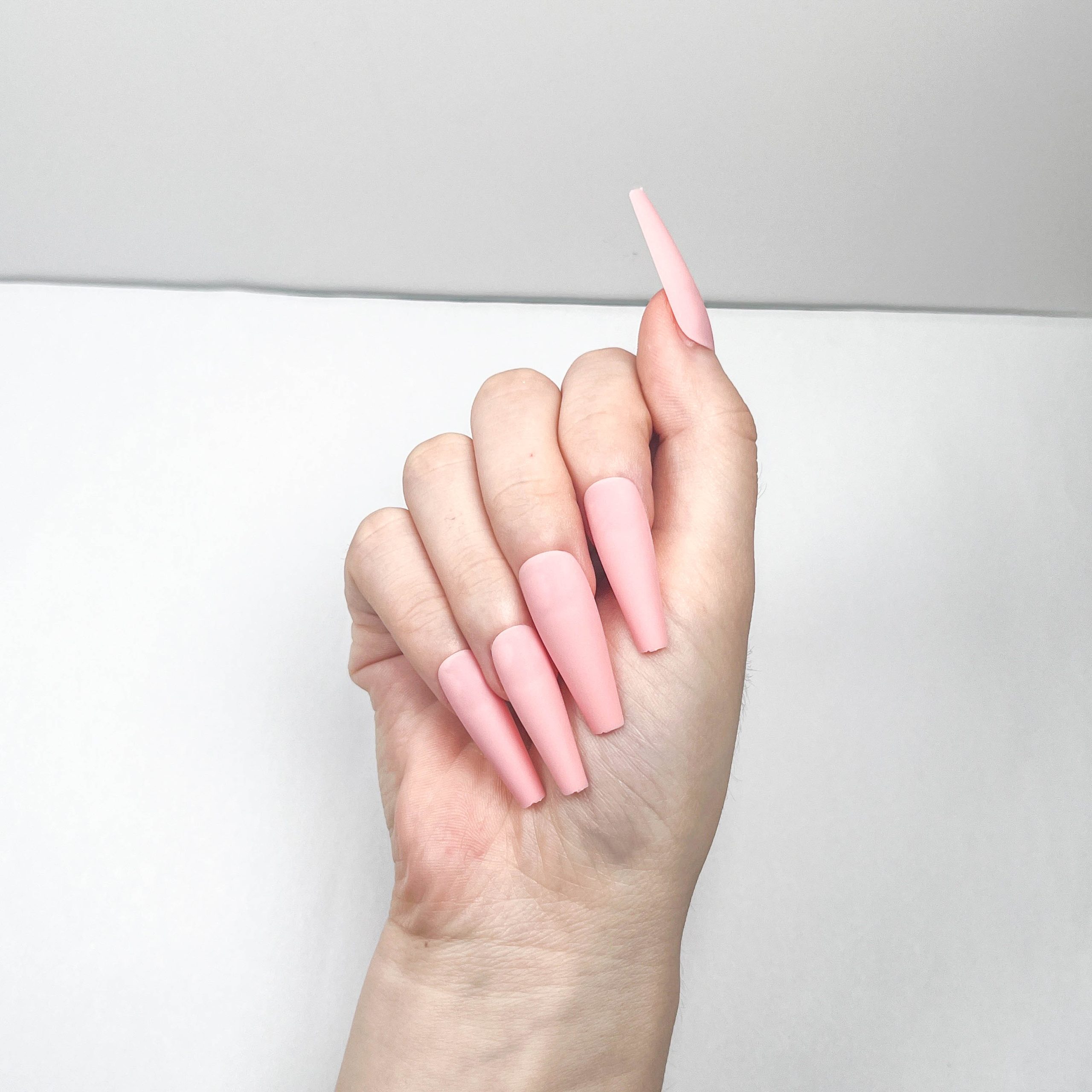 Bright Pink Press-on Nails - Image 4