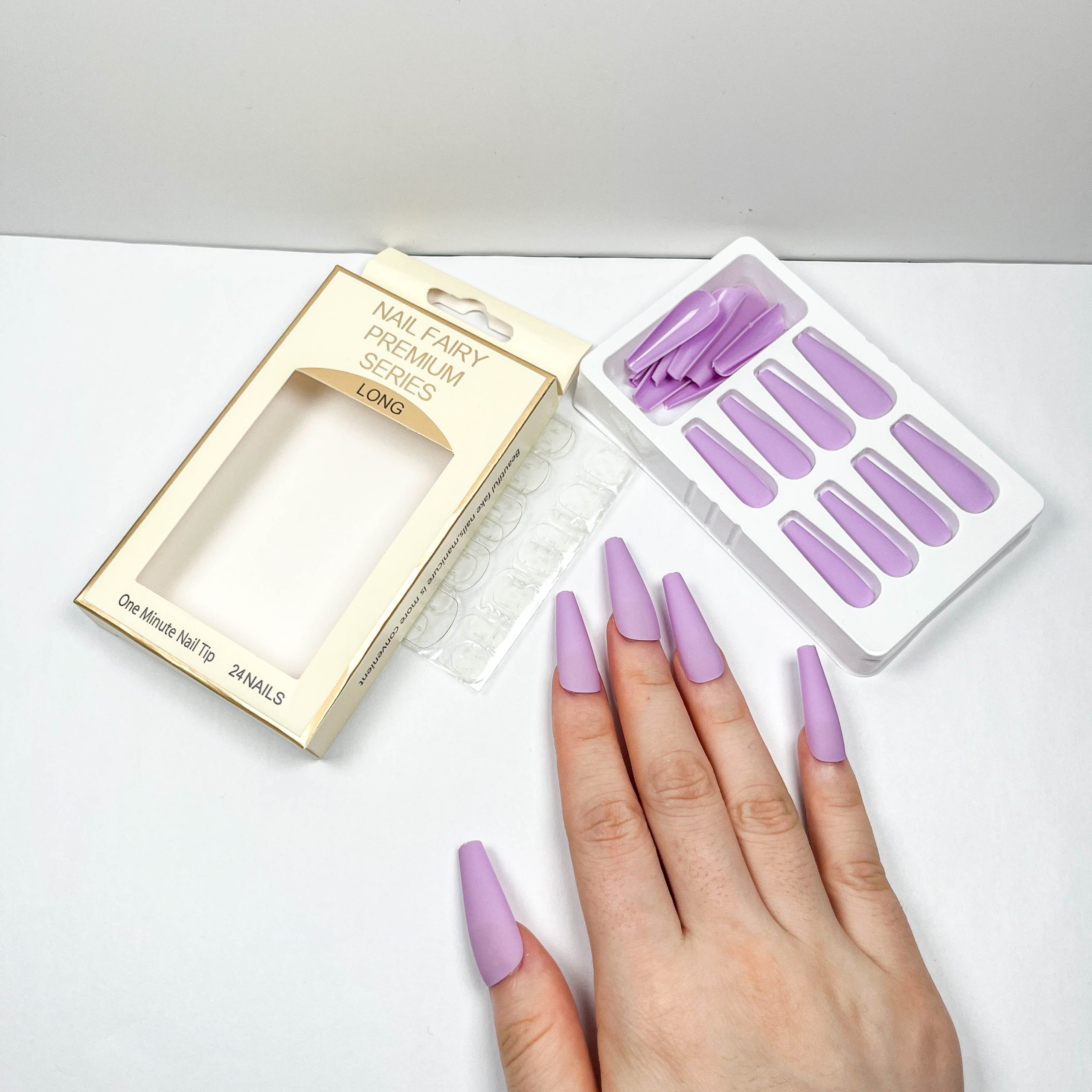 Pure Purple Press-on Nails - Image 3
