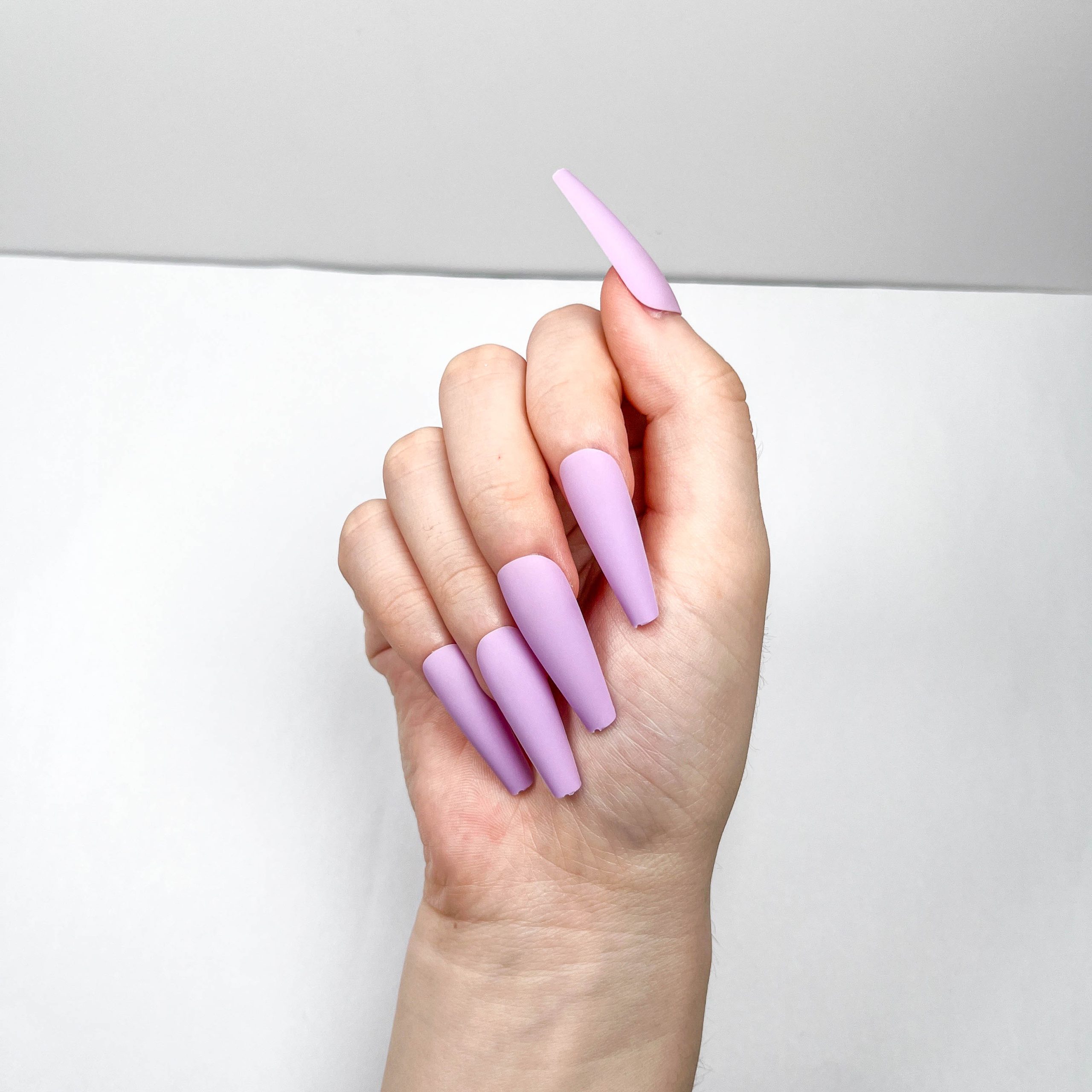 Pure Purple Press-on Nails - Image 4