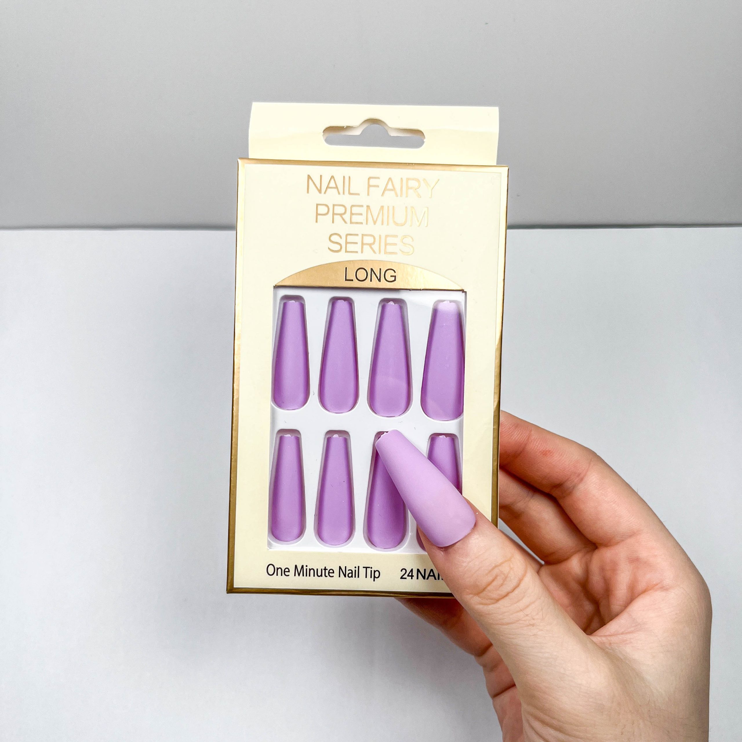 Pure Purple Press-on Nails - Image 5