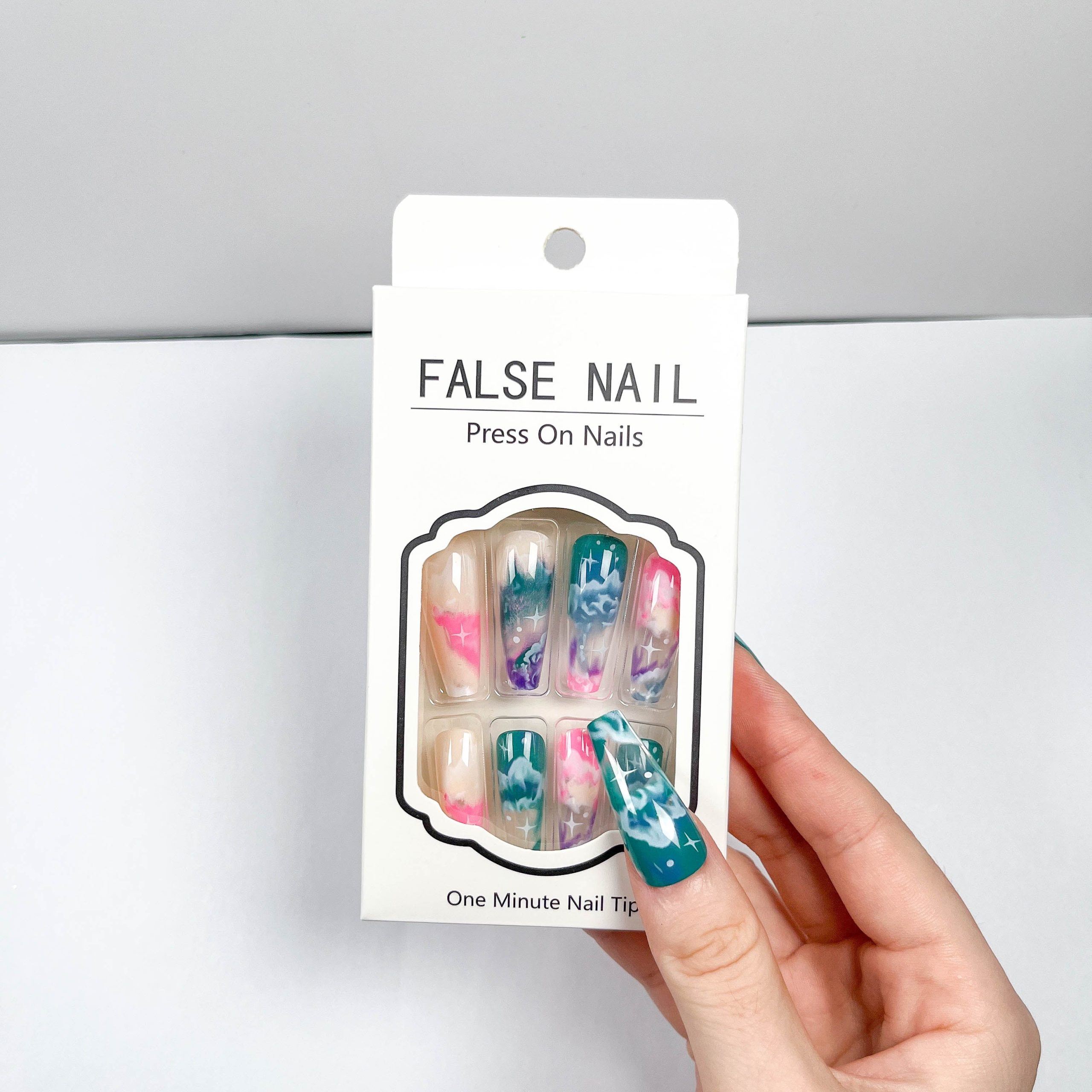Colorful clouds Press-on Nails - Image 5