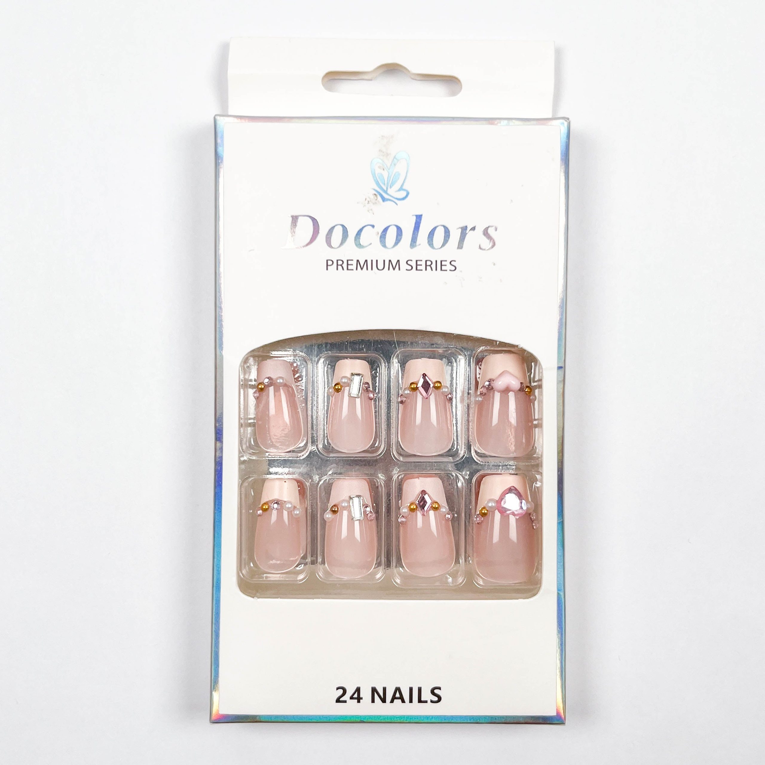 Pink Heart Press-on Nails - Image 2