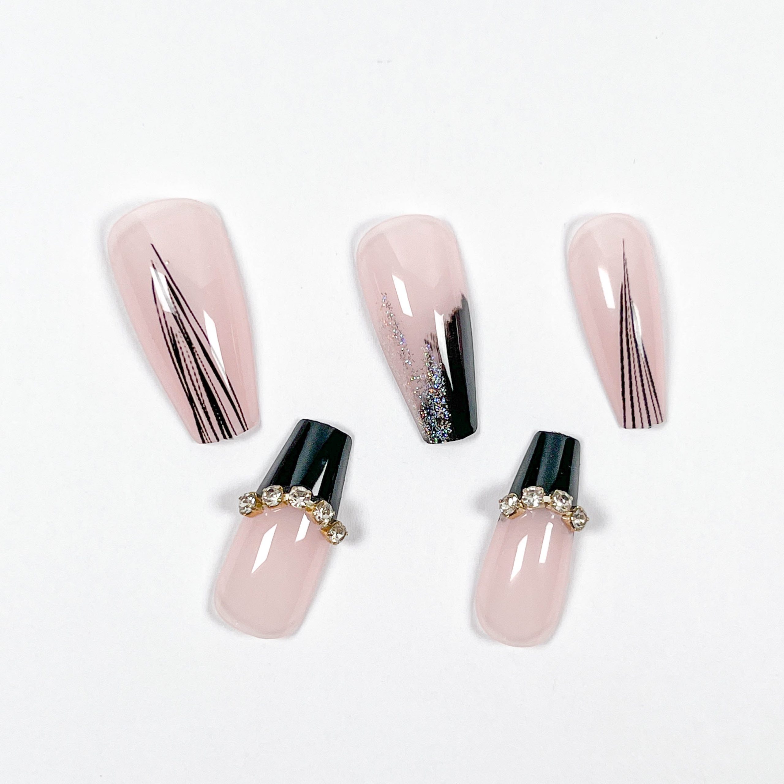 French Ink Variations Press-on Nails