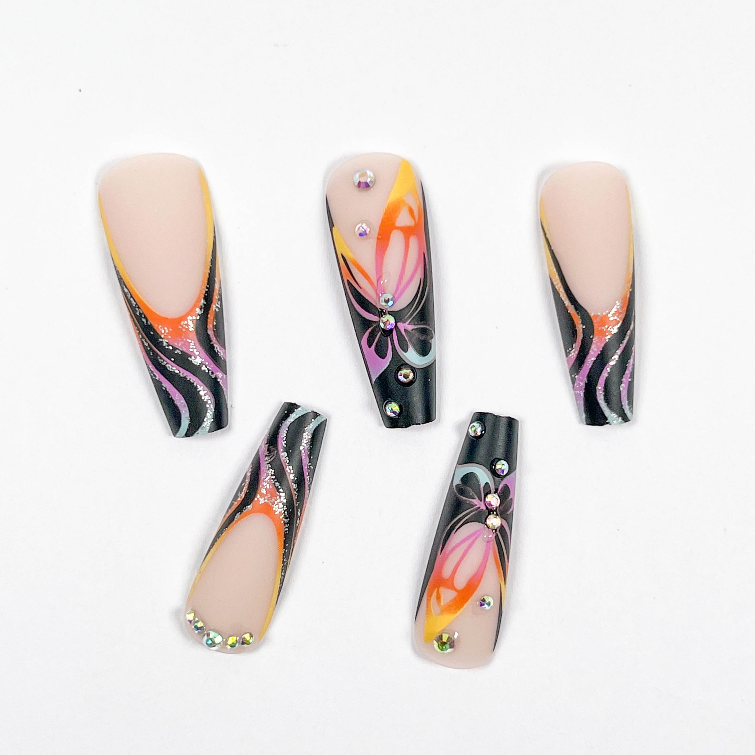 Tropical Butterfly Press-on Nails