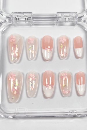 Pink Cherry Blossom Press-on Nails