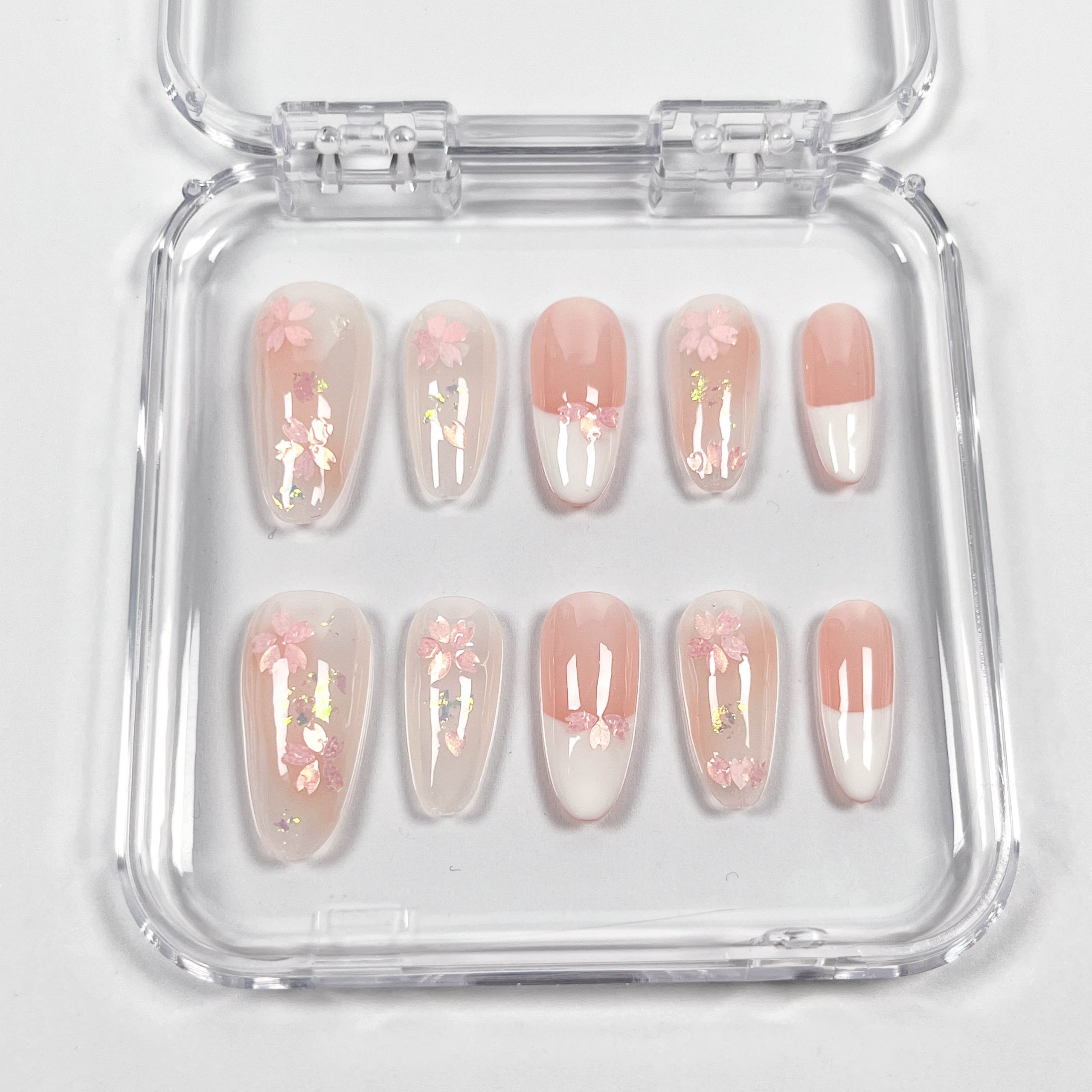 Pink Cherry Blossom Press-on Nails