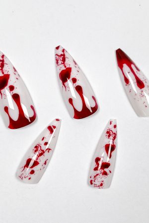Horrible Blood Drop Press-on Nails