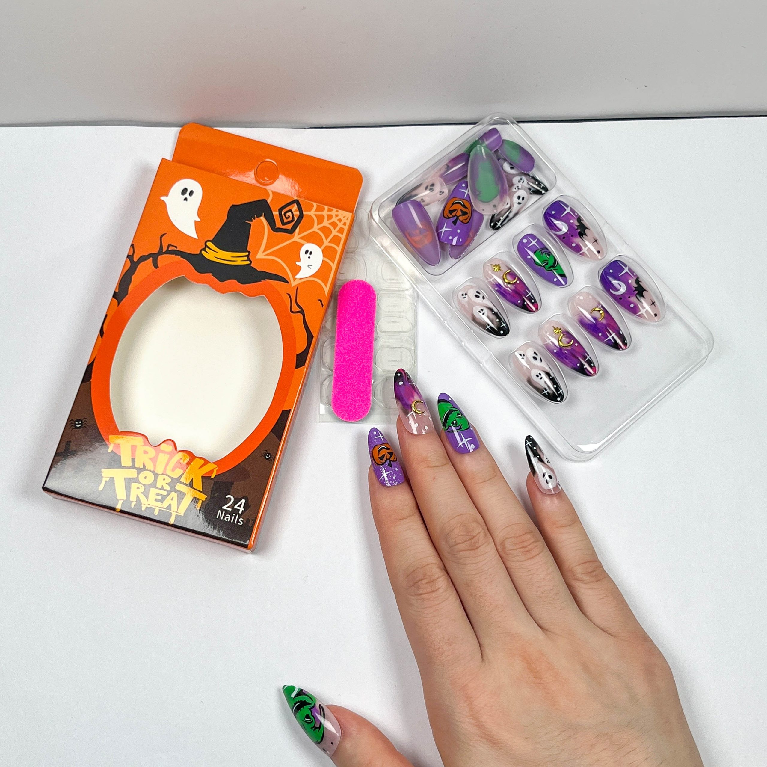 Purple Halloween Night Press-on Nails - Image 3