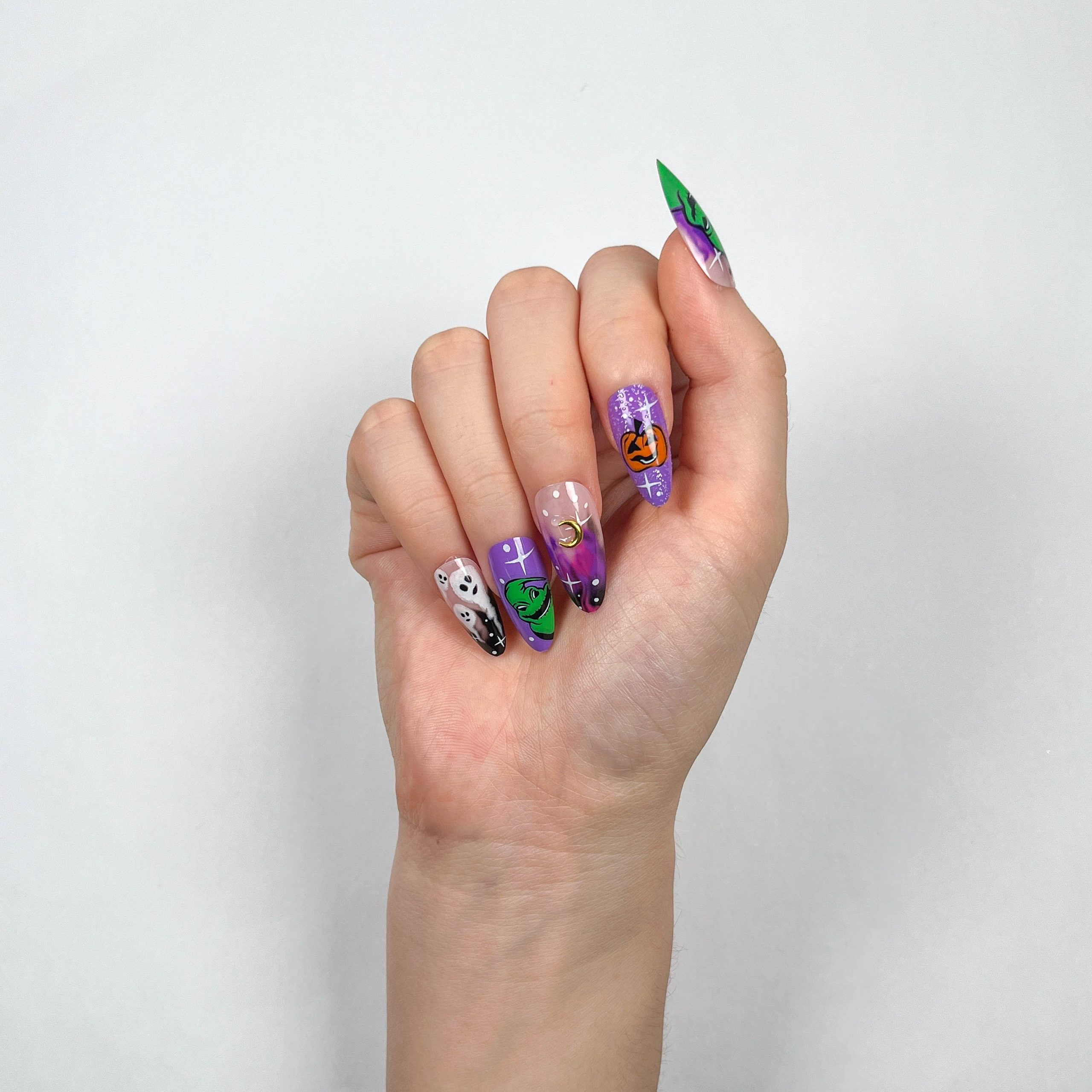 Purple Halloween Night Press-on Nails - Image 4