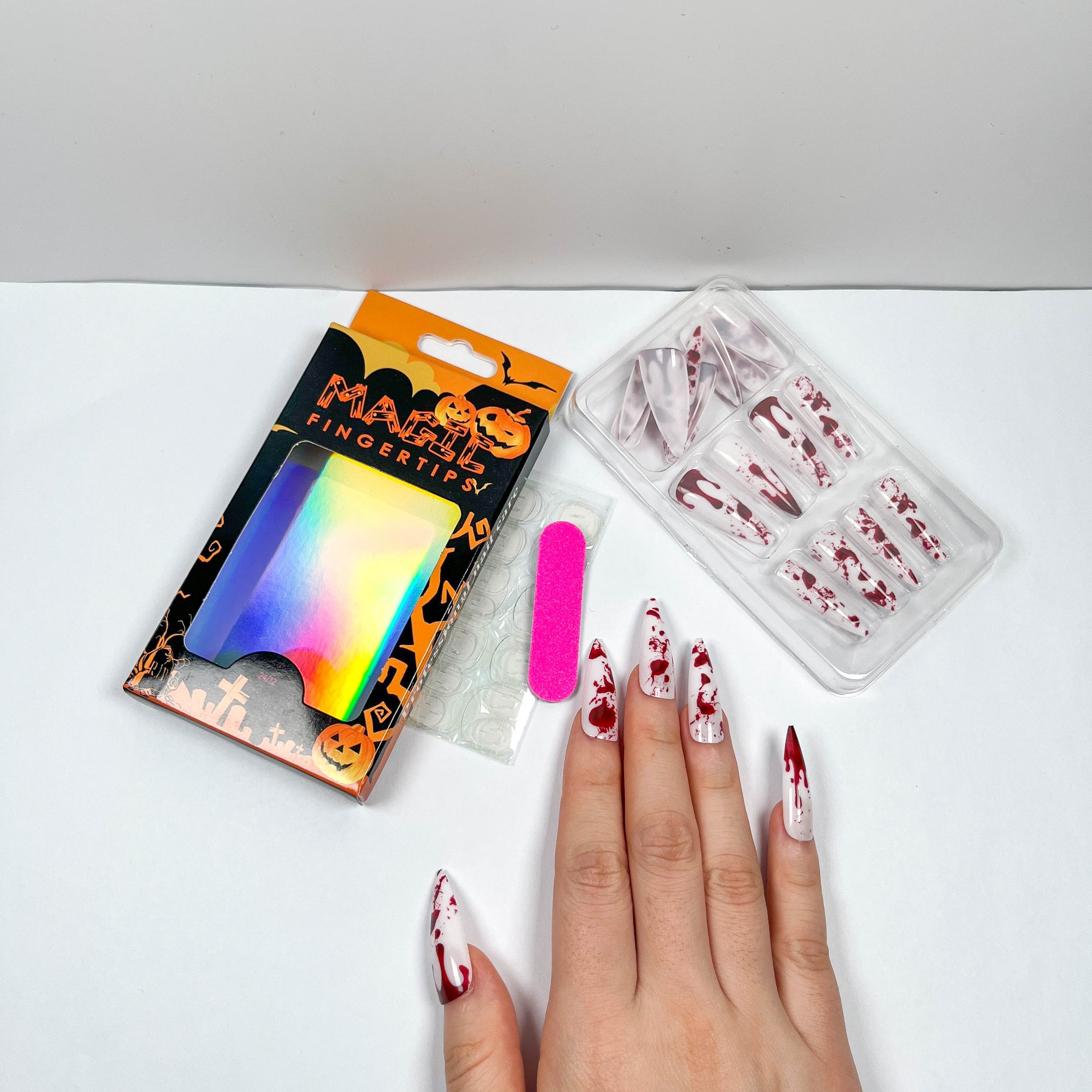 Horrible Blood Drop Press-on Nails - Image 3