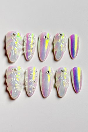 Aurora Dream Shell Press on Nails