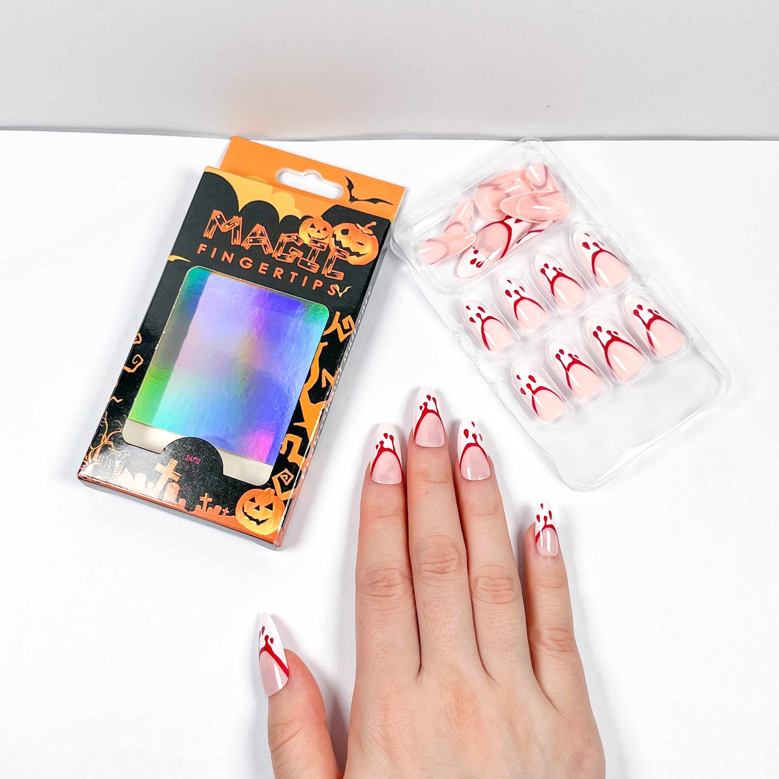 Blood Drop French Press-on Nails - Image 3