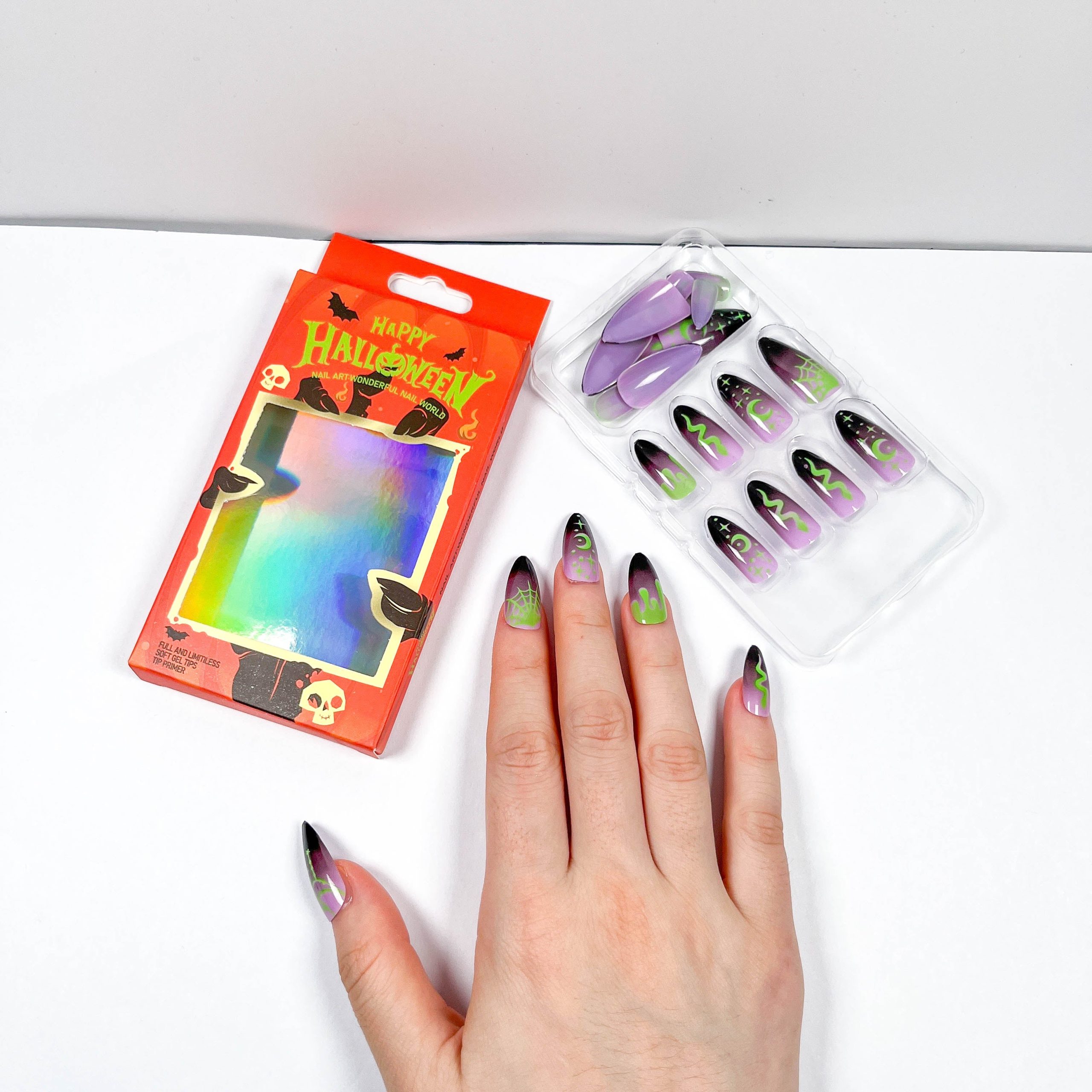 Starry Night Press-on Nails - Image 3