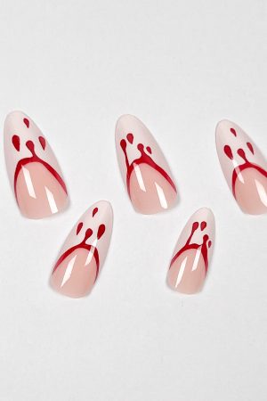 Blood Drop French Press-on Nails