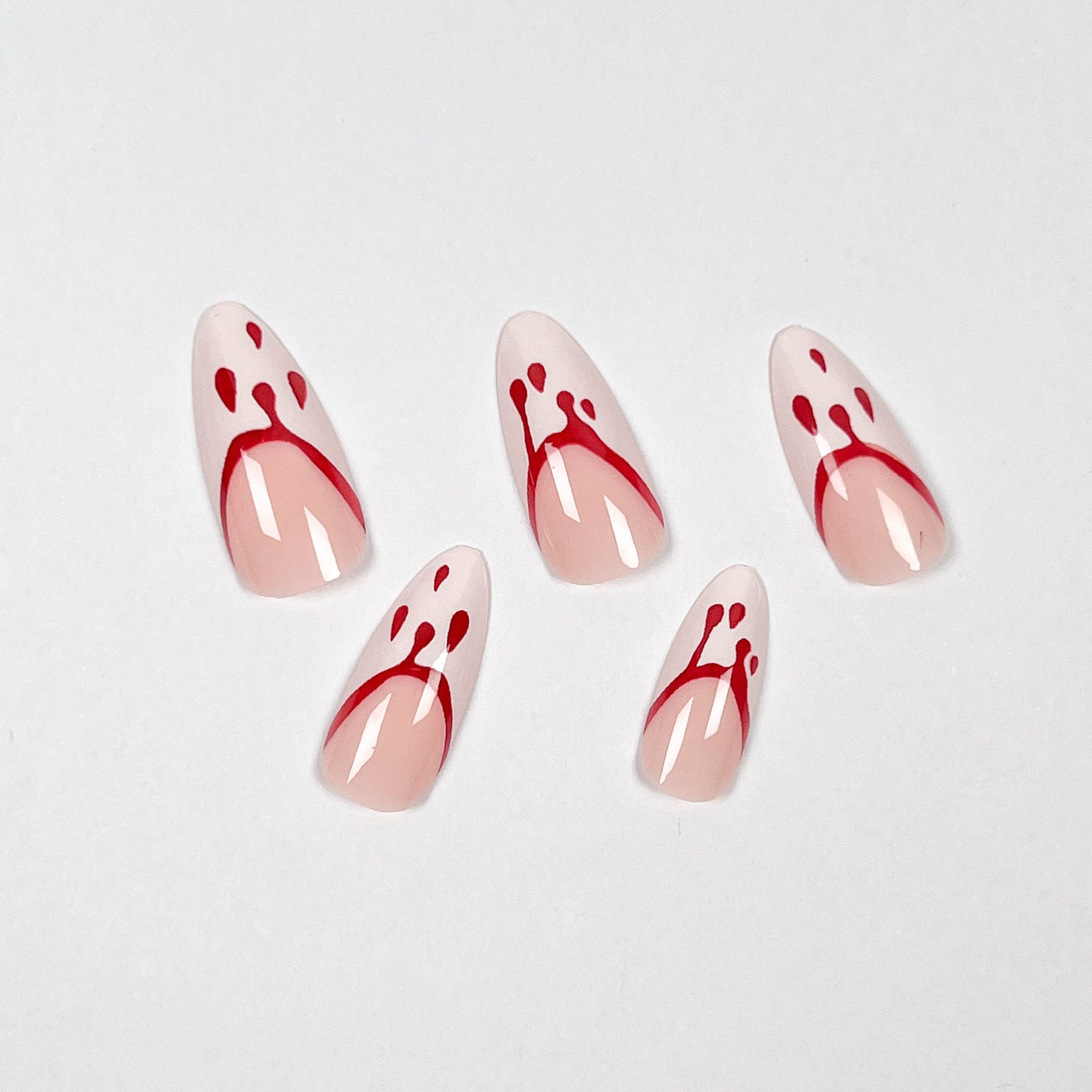 Blood Drop French Press-on Nails