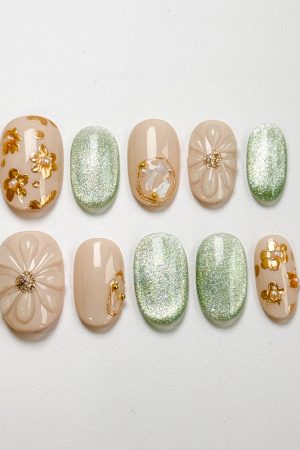 Soft Flower Song Press on Nails