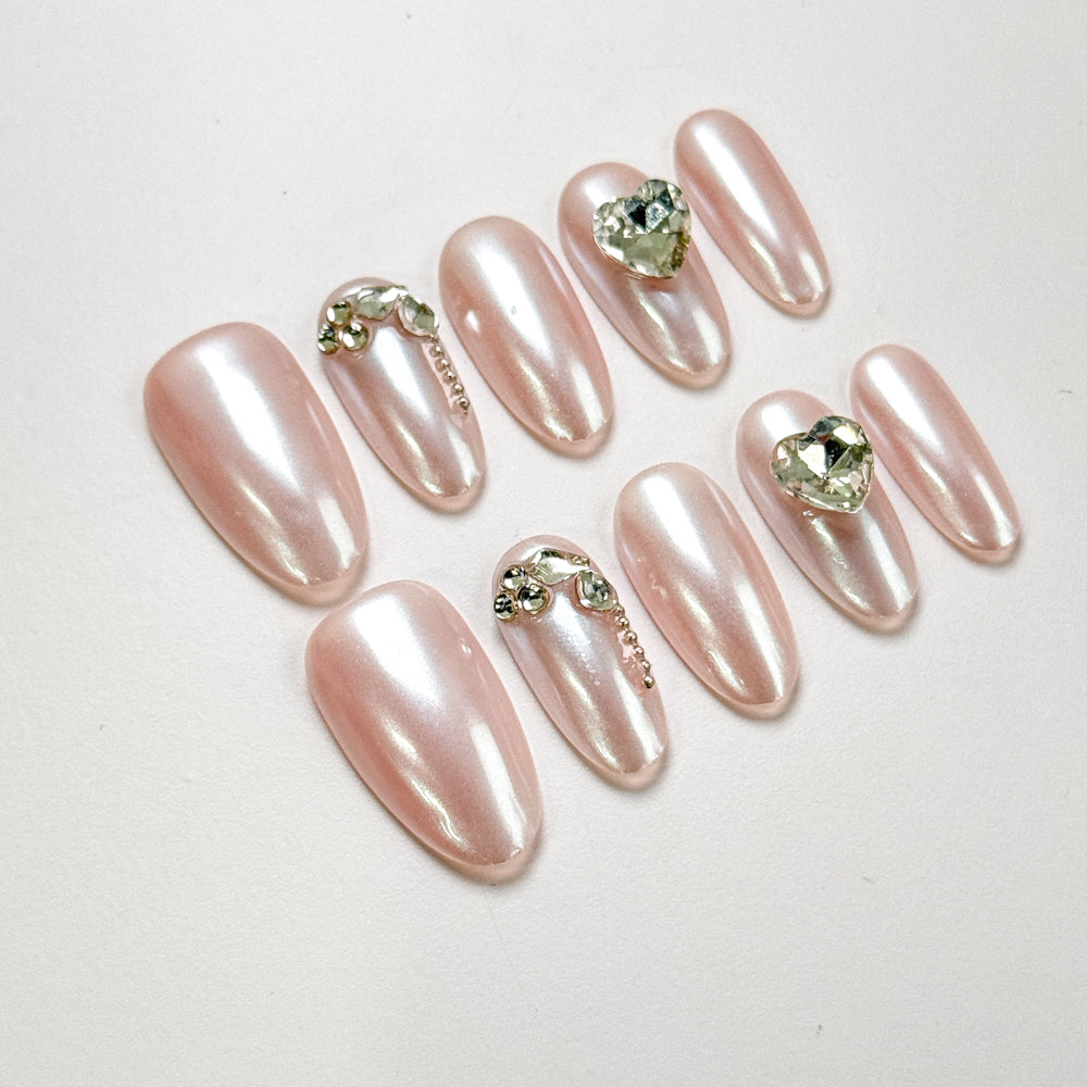 Aurora Pink Press on Nails - Image 2