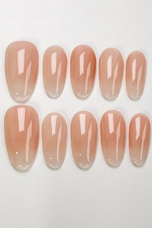 Apricot Pink Press on Nails
