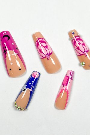 Purple Moon Night Press-on Nails