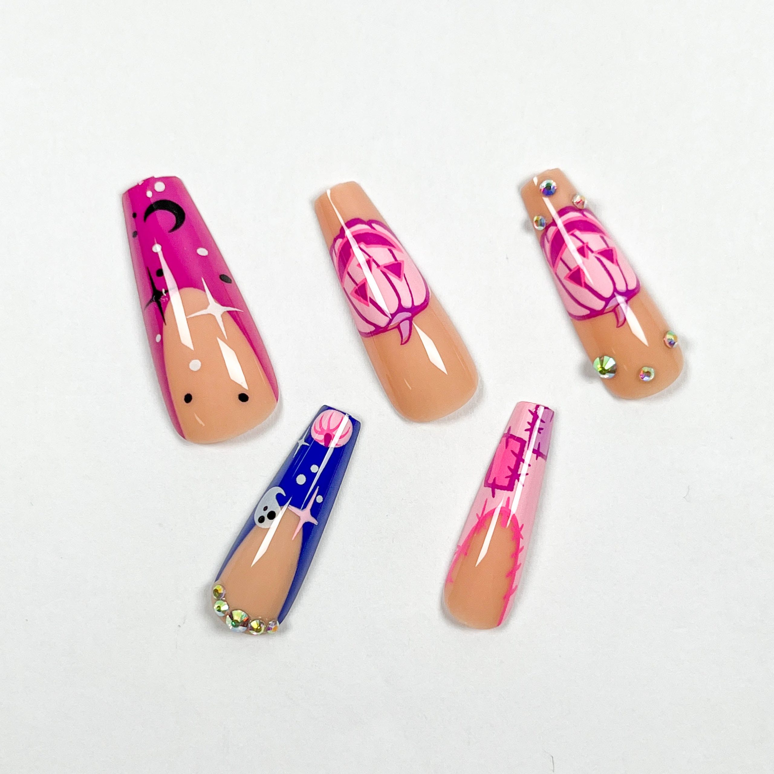 Purple Moon Night Press-on Nails