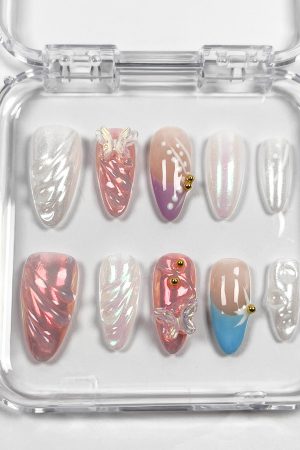 Aurora Dream Butterfly Nails
