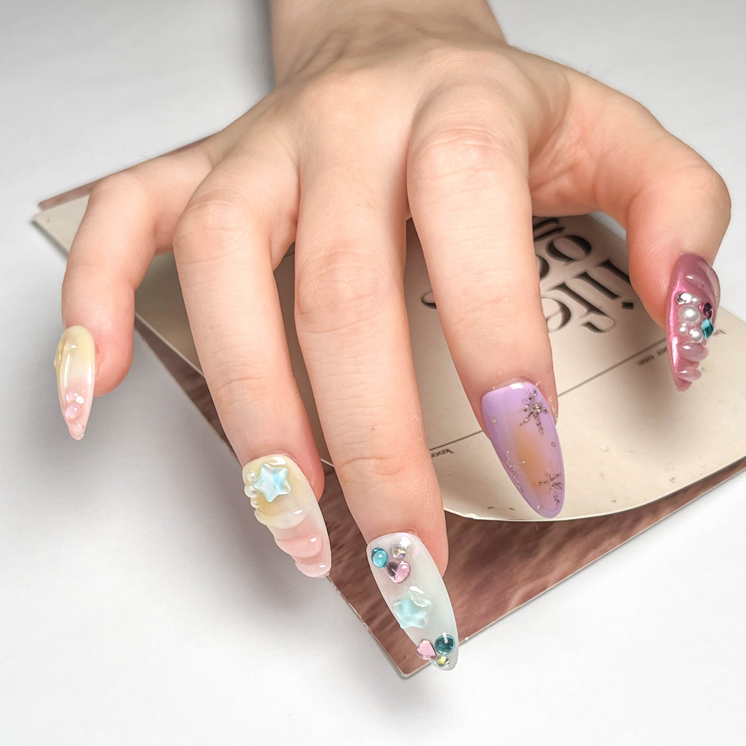 Dreamy Ocean Star Press on Nails - Image 8