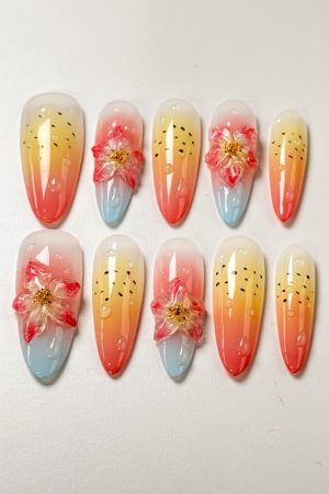 Spring Blossom Press-On Nails