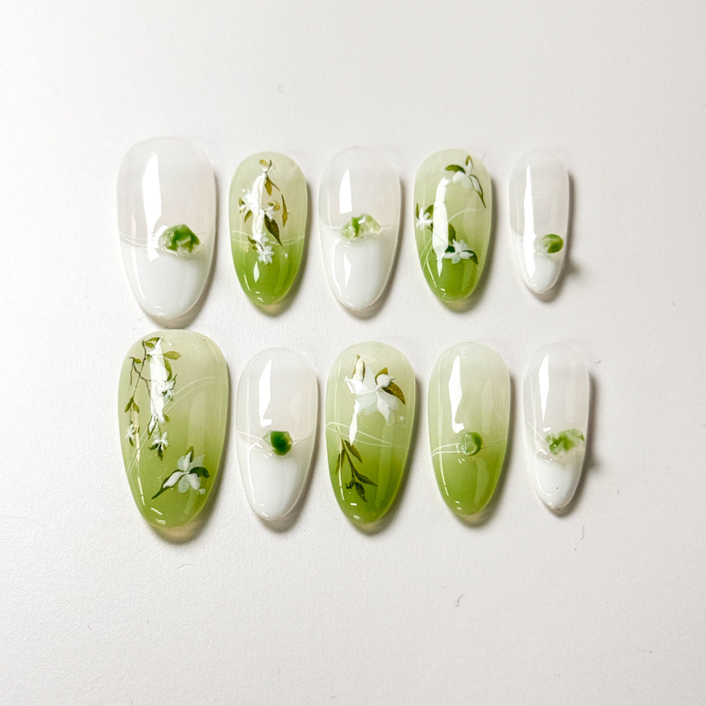 Springtime Blossom Press on Nails
