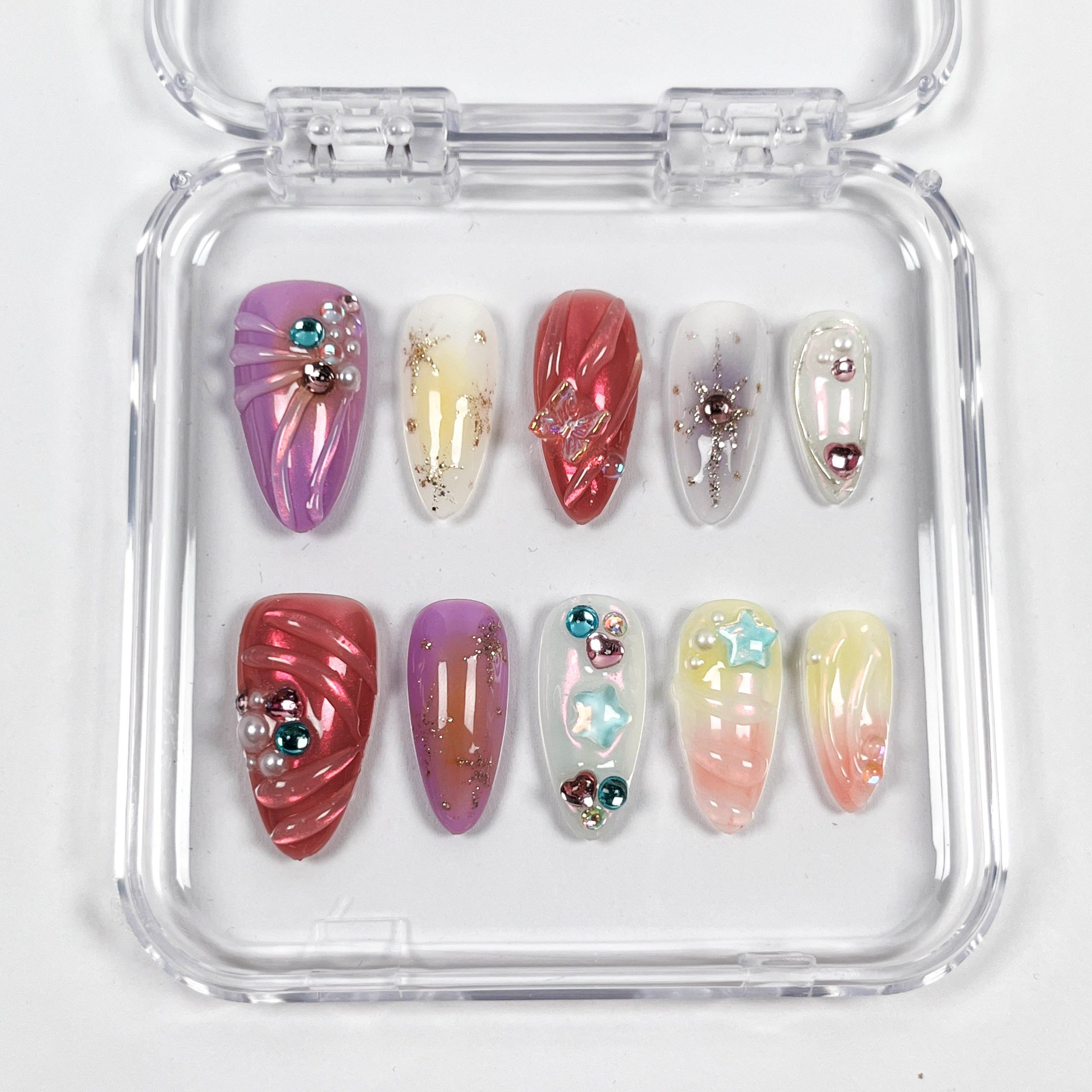 Dreamy Ocean Star Press on Nails - Image 6